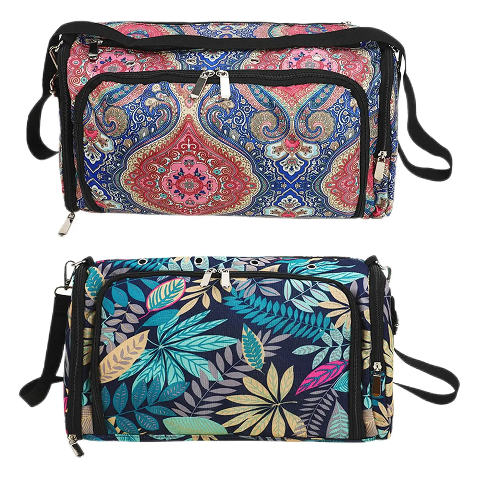 

Knitting Bag 600D Oxford Cloth Twine-Free Crochet Bag for Knitting Needles Crochet Hooks