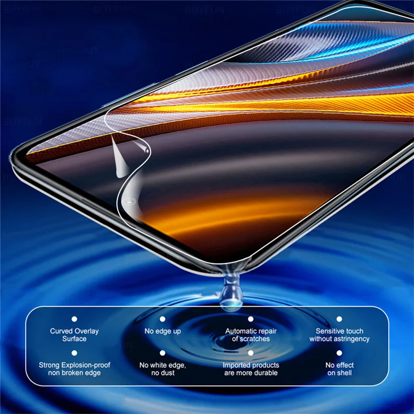 Poco X5 Pro X4 GT Hydrogel Film Poco X5 F4 X3 GT M3 M4 Pro 5g Screen Protector Back Film Camera Poco X5 Pro 5G X4GT Soft Glass