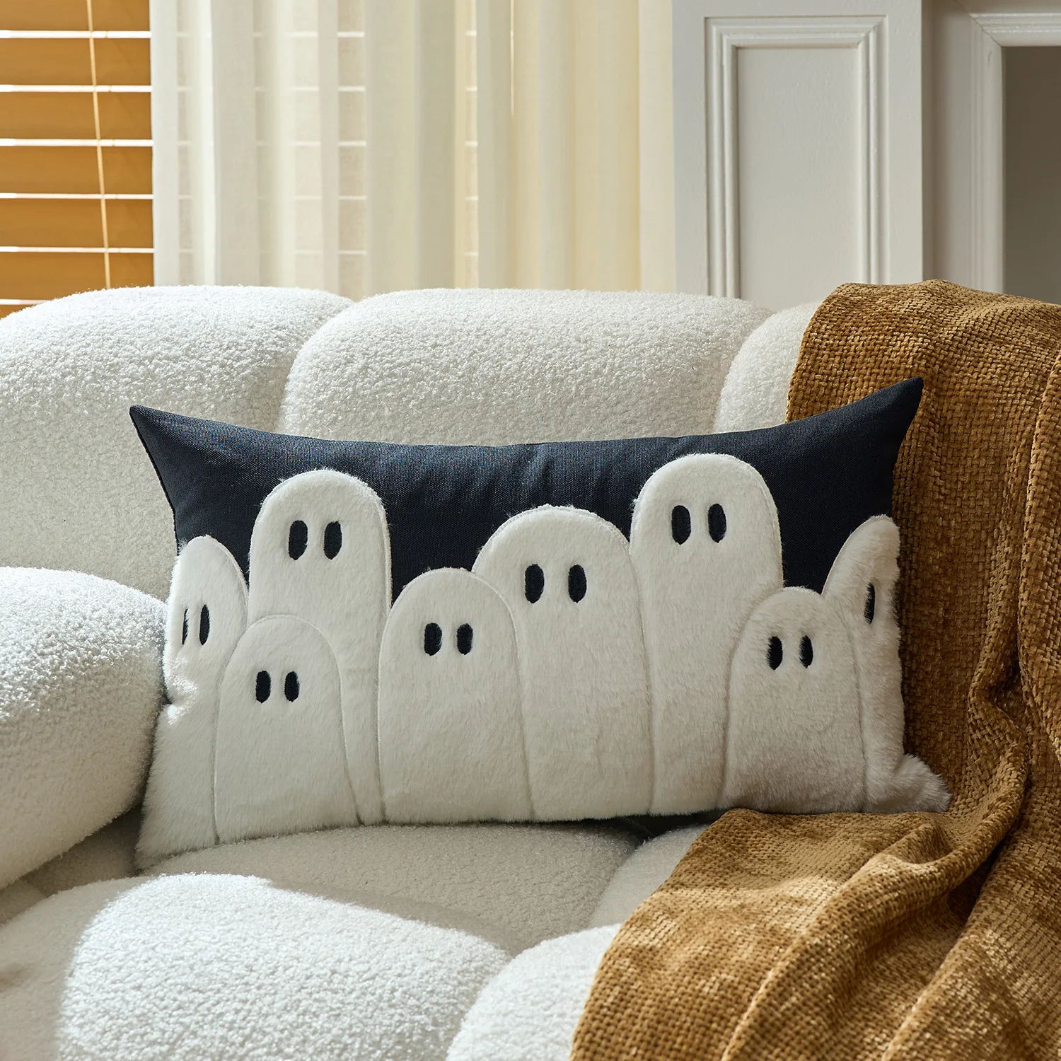 

Чехол для подушки Halloween тыква призрак