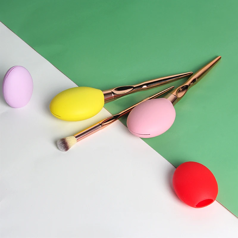 Силиконовый держатель для кистей макияжа защита от пыли 3 шт.