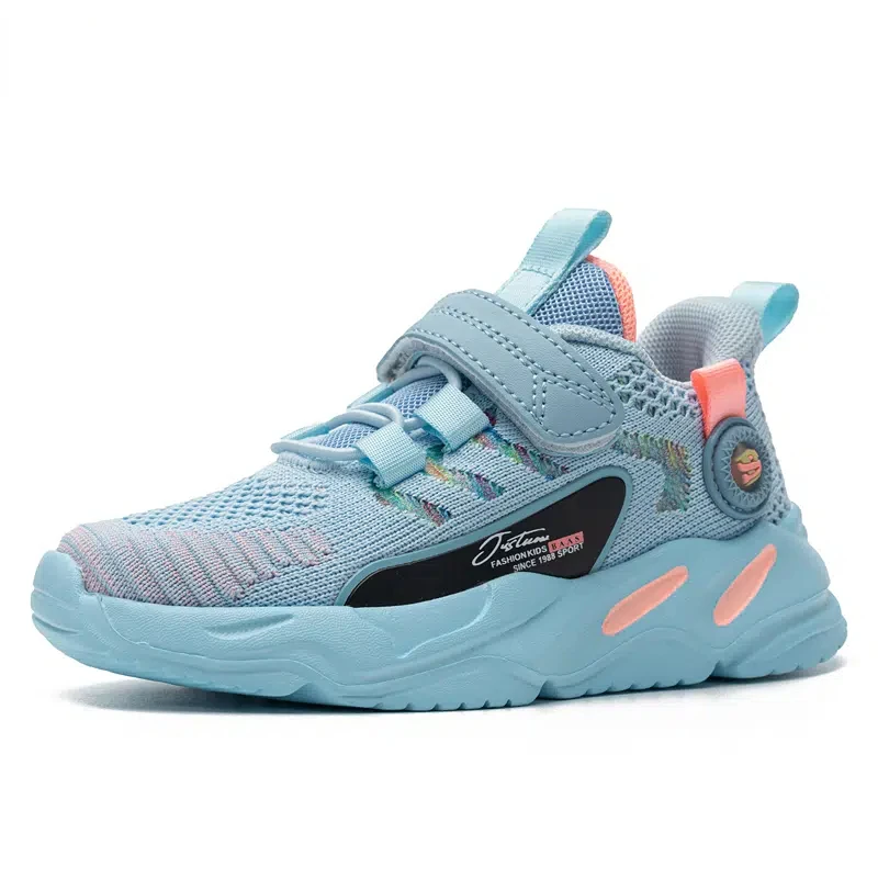 

Kids LED Light Running Shoes With Hoop & Loop Casual Breathable Shock-absorption Sneaker For Children Boys Girls