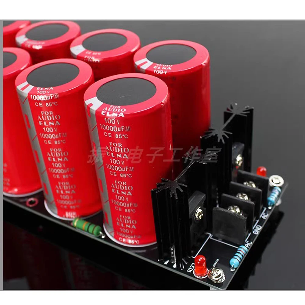 Фото ELNA 8*10000UF 100V Schottky выпрямительный фильтр плата питания аудио усилитель №2