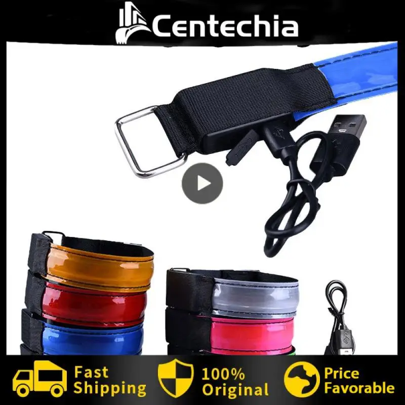 

7 Colors Night Run Light Comfortable Outdoor Lamp Usb Charging 3 Luminous Modes Luminous Arm Band Running Luminous Band Upgraded