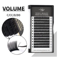 winky beauty mix eyelash extension makeup c d curls mix 8 15mm synthetic mink individual eyelashes high quality lashes