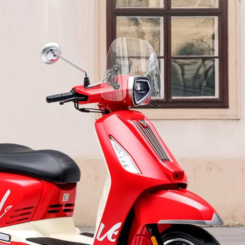 Фото 【Премиум】 Аксессуары для модификации ветрового стекла для Honda NS125LA 2025 года, гоночное ретро-ветровое стекло №4