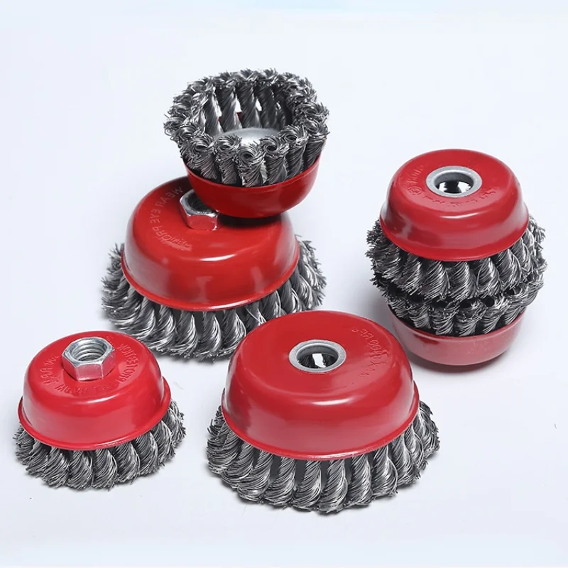 

Металлическое шлифовальное колесо с витой проволокой, шлифовальное колесо с витой проволокой типа чаши, шлифовальное колесо из стальной пр...