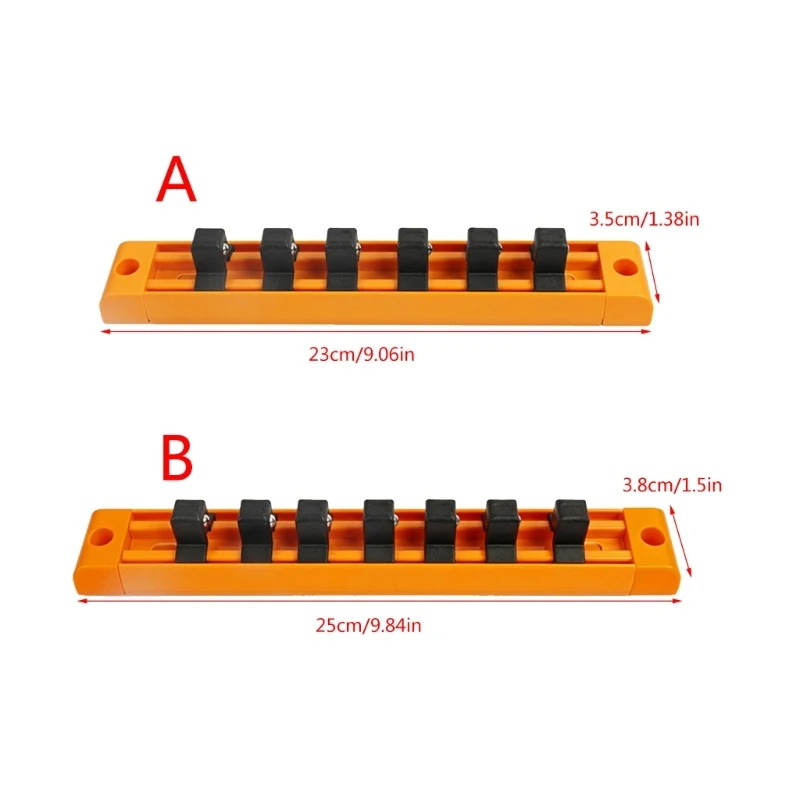 Стойка для держателя головки с 6/7 стальными зажимами прорезей. сверл. Держатель