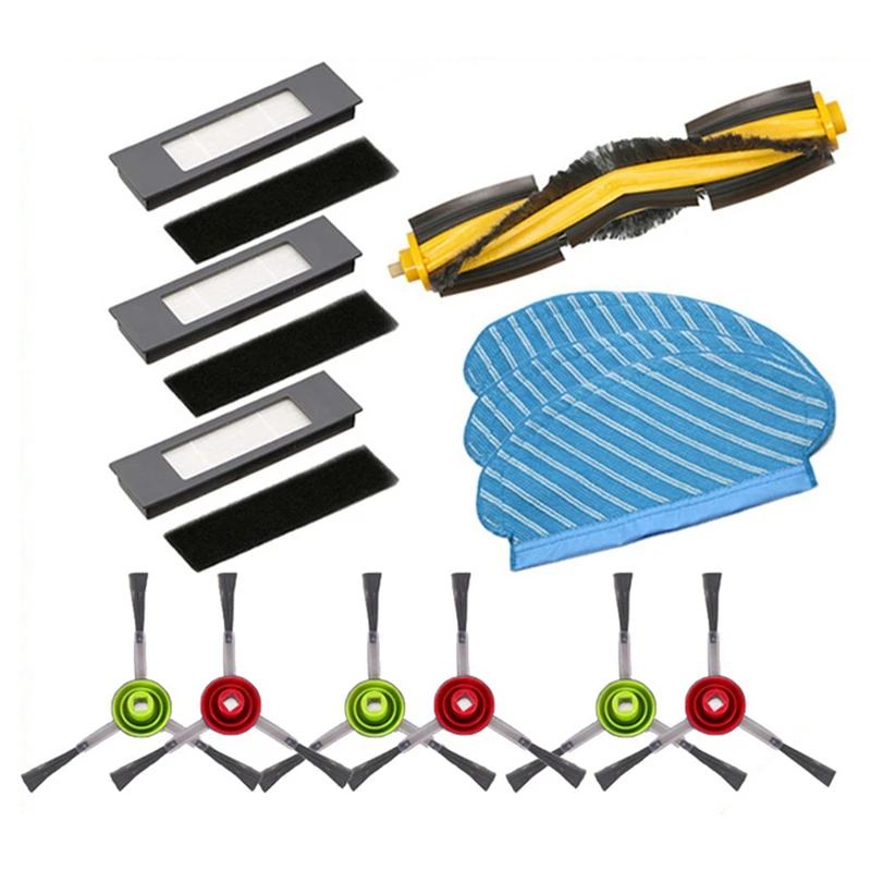 

Для Ecovacs Deebot OZMO N7 N8 + T5 T9 920 950 Yeedi 2 гибридный ролик основная боковая щетка фильтр