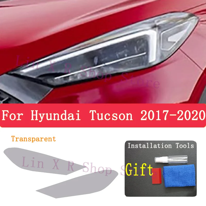 

Для автомобильных фар Hyundai Tucson 2017-2020 из ТПУ, защитная пленка против царапин, ремонт фар, наклейка, аксессуары, установка