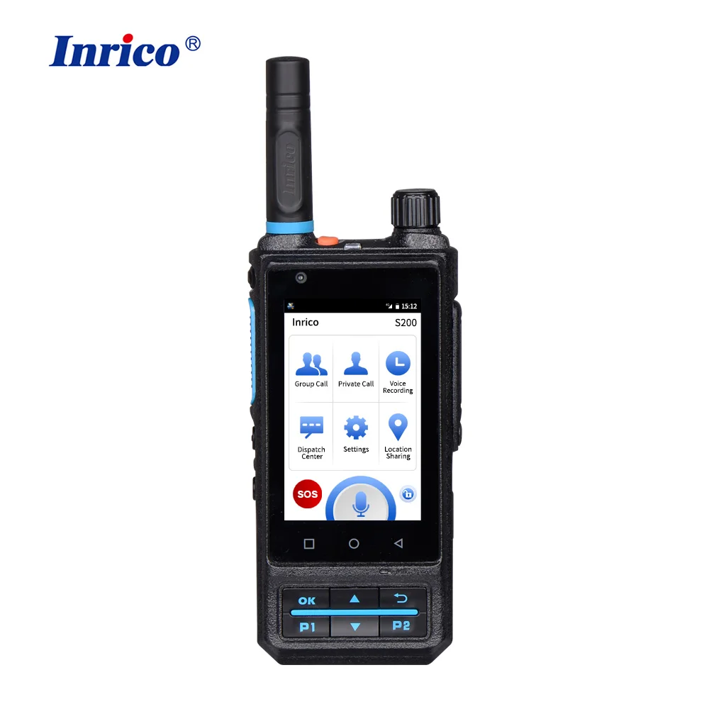 

Inrico S200 4G LTE Network Radio Android Mobile Phone GPS WIFi Blue Tooth SOS Zello PTT Smartphone CE FCC Certification