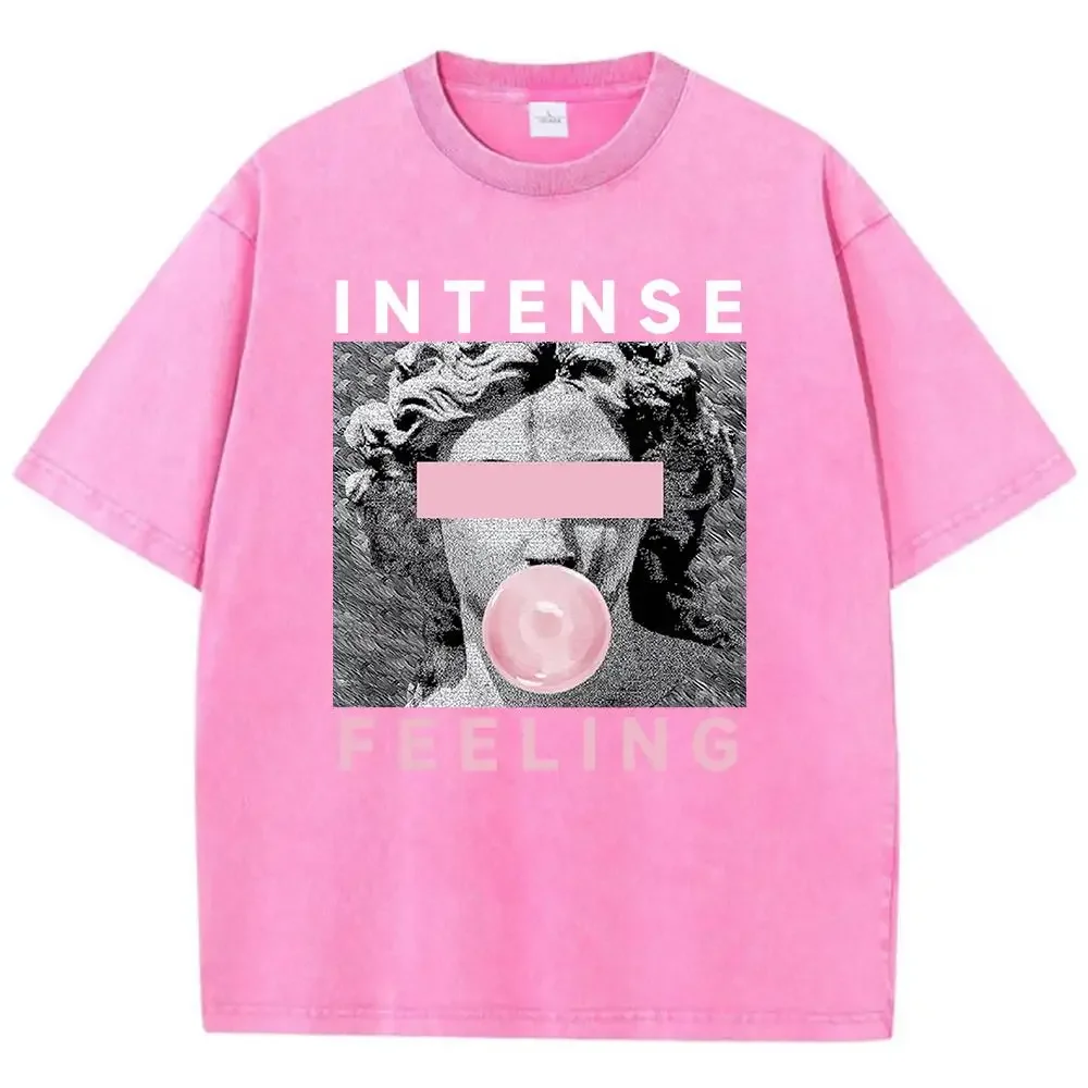 Футболка мужская с пузырьками розового цвета смешная рубашка ощущением повязки