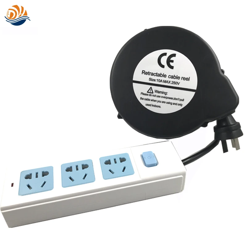 Бесплатная доставка 5 м выдвижная система удлинителей питания с вращающейся
