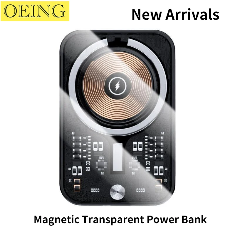 

10000mAh New Magnetic Wireless Power Bank 15W Fast Charger For iPhone 12 13 14 14Pro Max 14Plus External Auxiliary Battery Pack