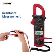 aneng st201 digital clamp multimeter ammeter transistor tester voltage tester red color dropshipping