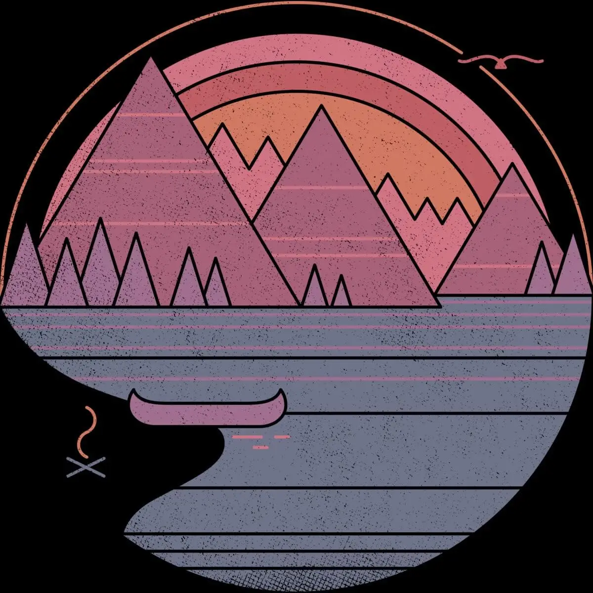 Мужская футболка Design By Humans The Mountains Are Calling by Thepapercrane -