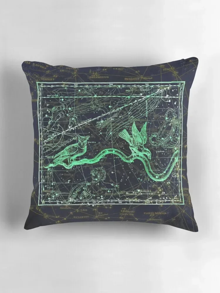 Raven constellation (Corvus) Декоративная подушка роскошные наволочки наволочка