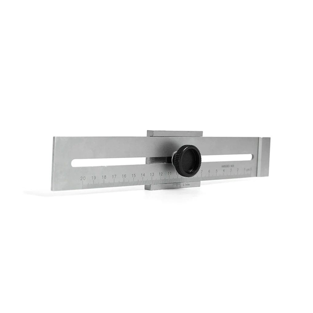 

Woodworking Marking Gauge Carbon Steel Parallel Scribing Ruler Craftsman Portable Reusable Household Scribe Tool 200mm