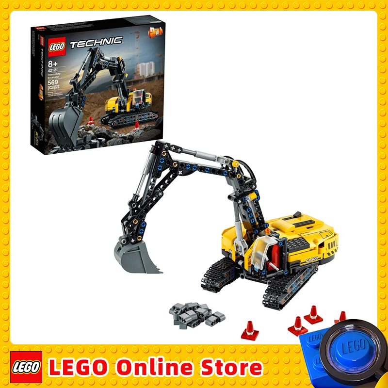 

LEGO & Technic Heavy-Duty Excavator 42121 Toy Building Kit The 2-in-1 Design Gives Hours More Building Fun Toys (569 Pieces)