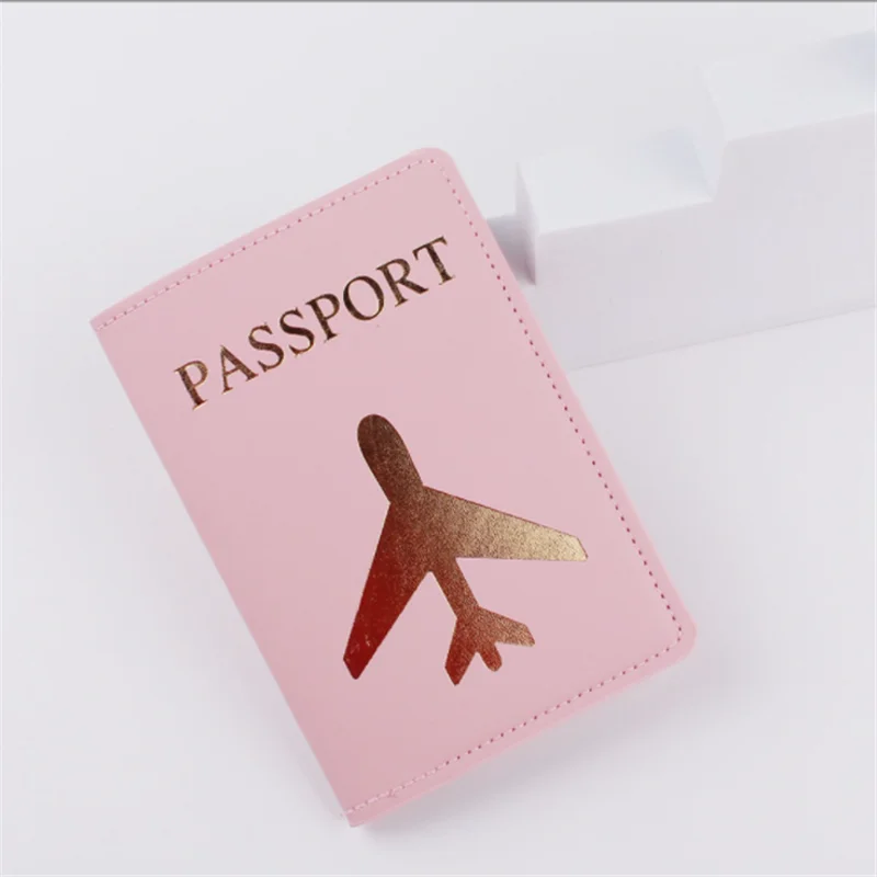 

PU Leather Travel Passport Cover Personalised Women American Passport Holder Case for America Men Travel Document Case