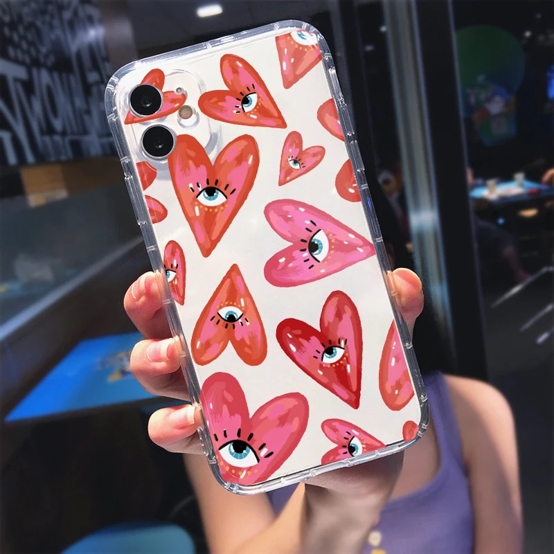 Турецкий удачный синий абстрактный чехол для телефона с изображением сглаза