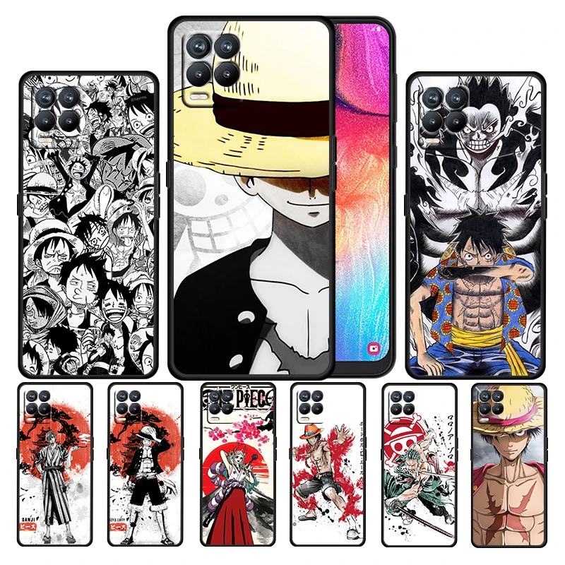 

Anime ONE PIECE Cool Boys For OPPO Realme GT Neo Master Edition 9i 8 7 Pro C21S Narzo 30 Soft Black Phone Case Fundas Cover Capa