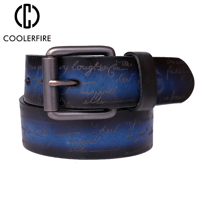 

Men Belts Vintage 100% Original Cowhide Top Layer Genuine Leather Casual High Quality Pin Buckle Belt Design Belts For Men PK011