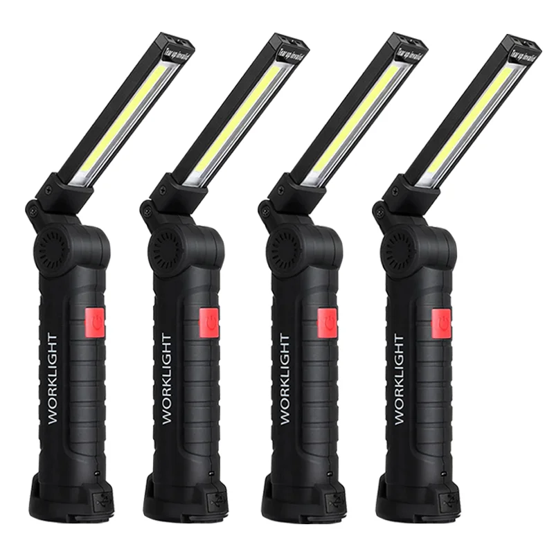 

5 Modes USB Rechargeable COB Light Built-in Battery Set Multi Function Folding Work Light for Car Repair Camping