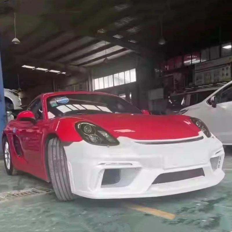 Передний бампер дневная Рабочая решетка в сборе для Porsche 981 модифицированный