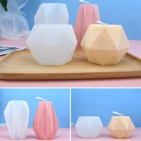diy candle silicone mold making mold geometric mould 3d vase resin epoxy for handmade soap craft mould form home decoration