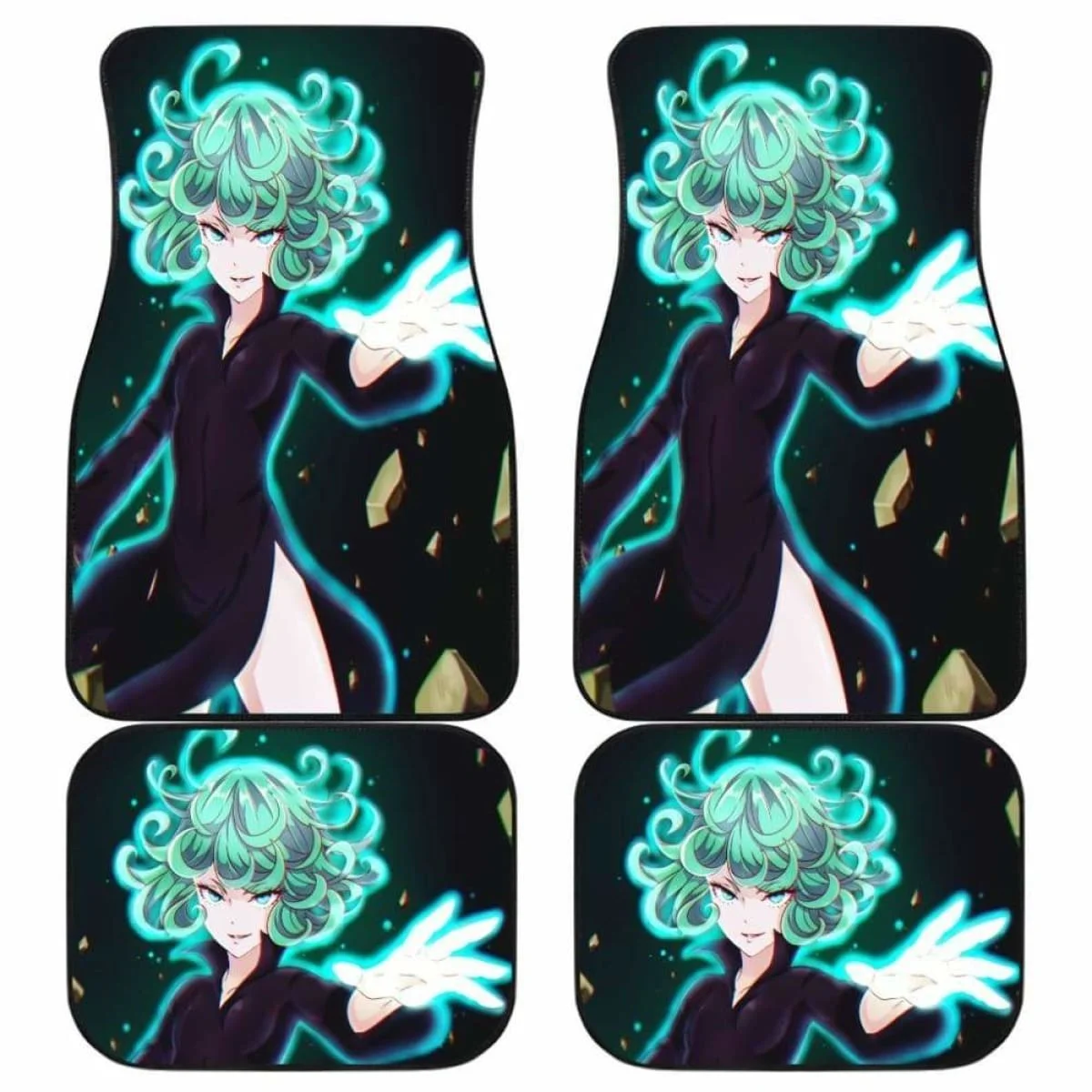 

Автомобильные коврики One Punch Man Tatsumaki, универсальные, подходят для всего набора, 4-х предметов, передние и задние автомобильные коврики