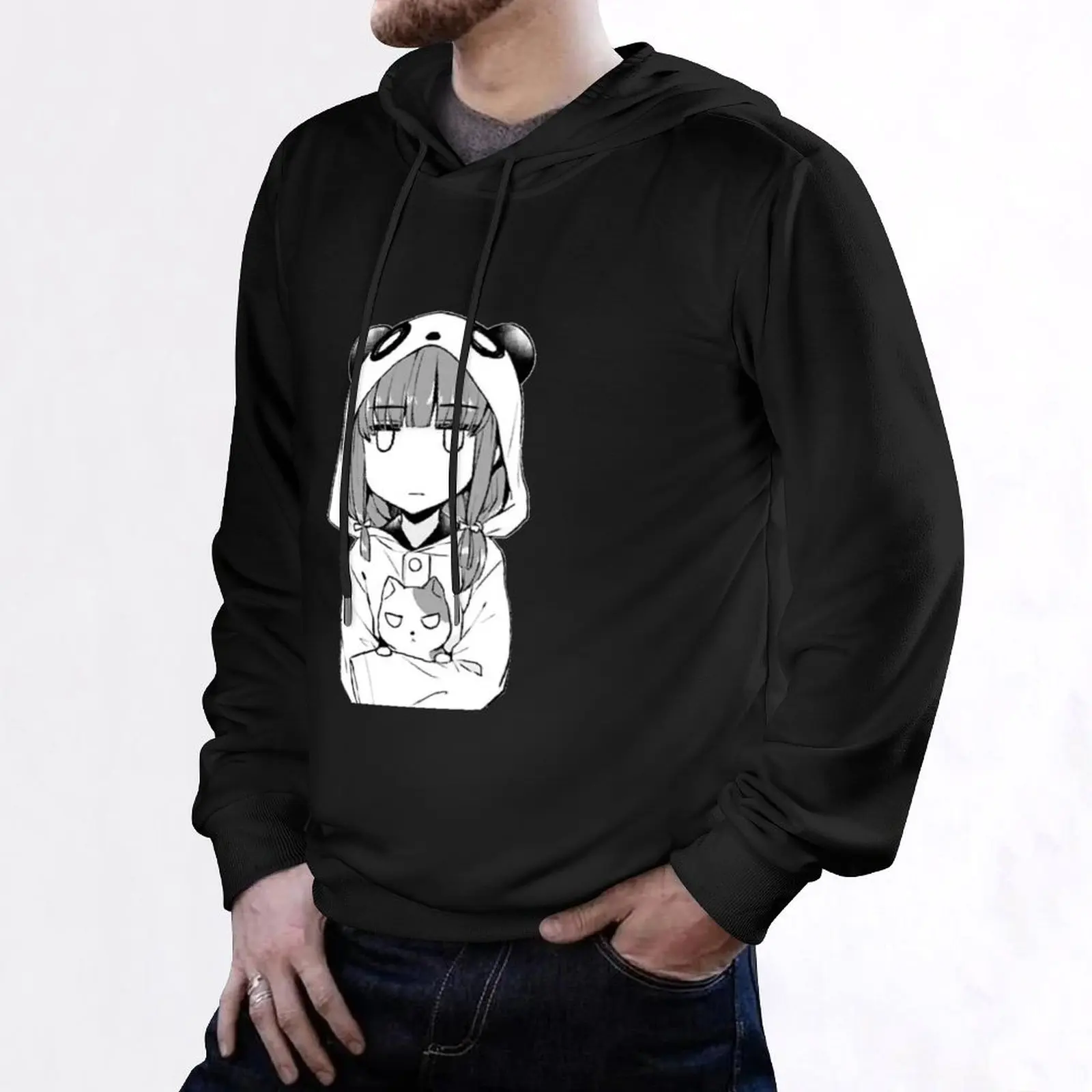 Kaede Azusagawa Expressionless пуловер с капюшоном корейская одежда мужской зимний свитер