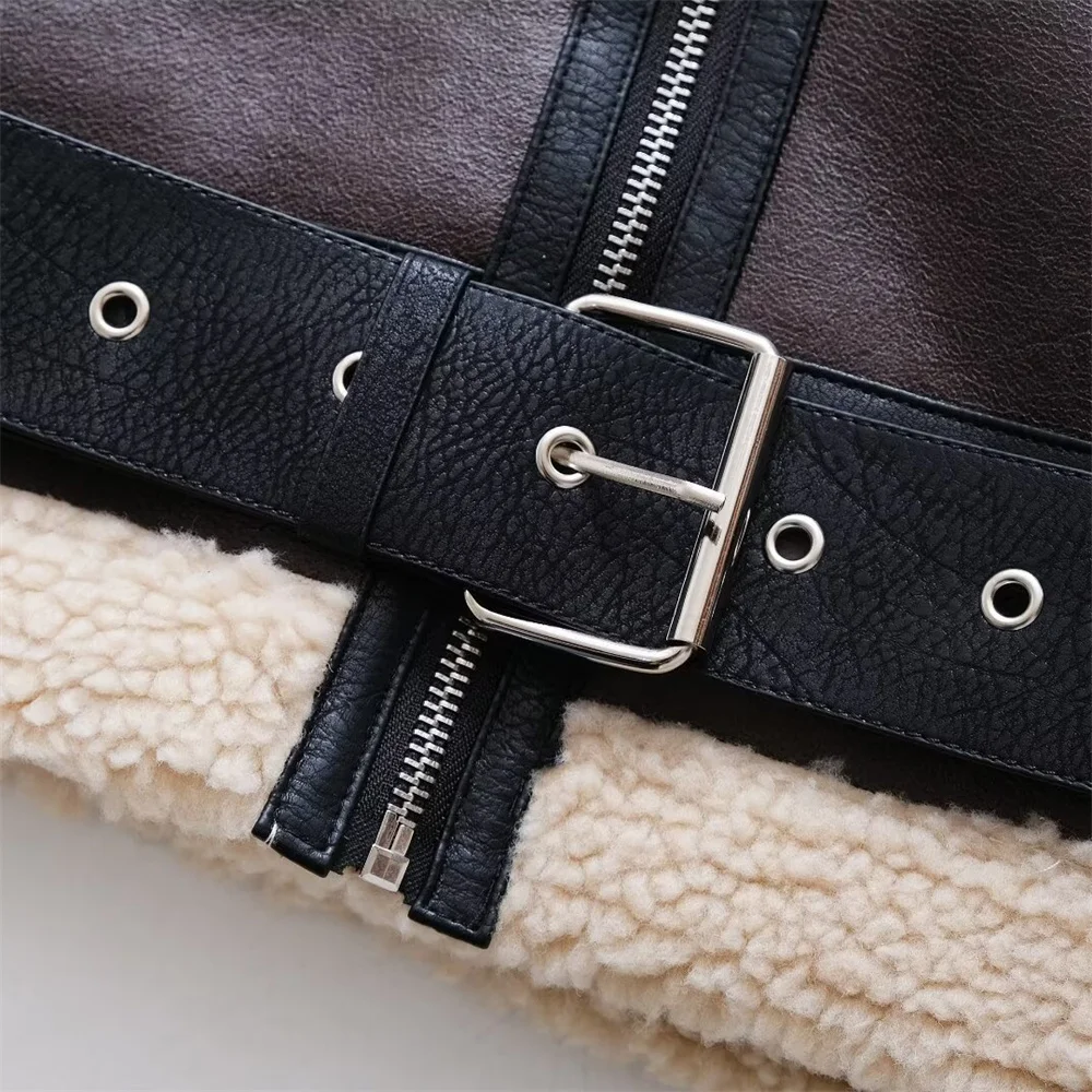 UNIZERA женская модная универсальная Kurta PB ZA из овчины подходит для ранней осени