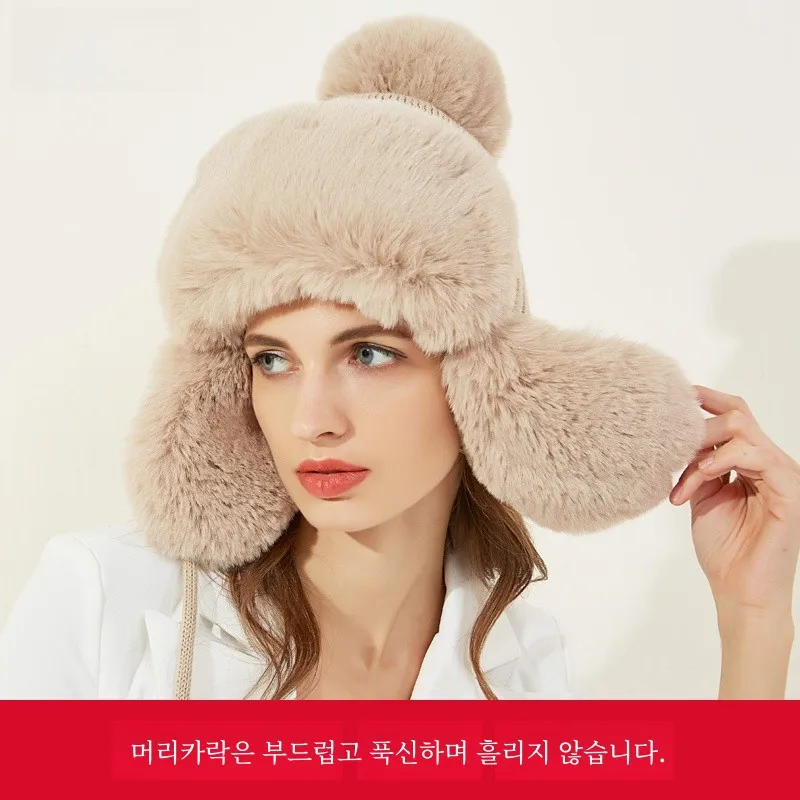 VEC флисовая модная шапка Lei Feng женская зимняя вязаная на флисовой подкладке