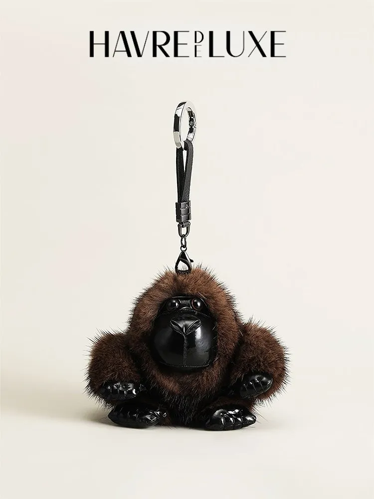 

Высококачественная сумка из натуральной кожи King Kong сумка через плечо подвеска плюшевая вязаная Красивая Автомобильная подвеска Украшение Брелок