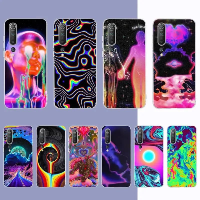 

Spiritual Trippy Psychodelic Phone Case for Samsung S21 A10 for Redmi Note 7 9 for Huawei P30Pro Honor 8X 10i cover