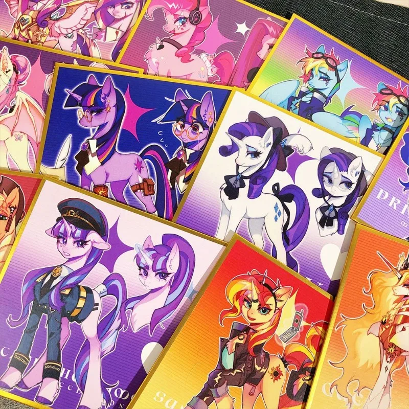 Фото Коллекционная карточка My Little Pony: Твайлайт Спаркл, изысканная карточка Рэйнбоу Дэш, фанатская карточка Пинки Пай, крутые аниме-украшения, подарки для коллекционеров №1