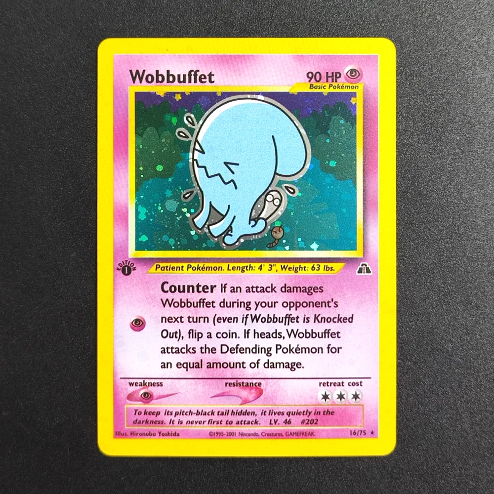 Карты Proxy Pokemon English Neo Discovery 1st Edition Umbreon Tyranitar Espeon Houndour Kabutops Holo PTCG Коллекционная карта игр (art.: 3920d46c91c73) - 3920d46c91c73