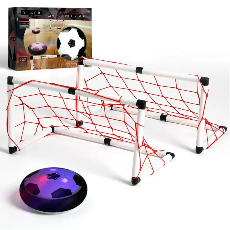 

Air LED Soccer Set with 2 Goals, Kids Sports Gaming Set, Toys for Boys, Girls Hover Toy with Foam Bumper for Indoor/Outdoor Pl