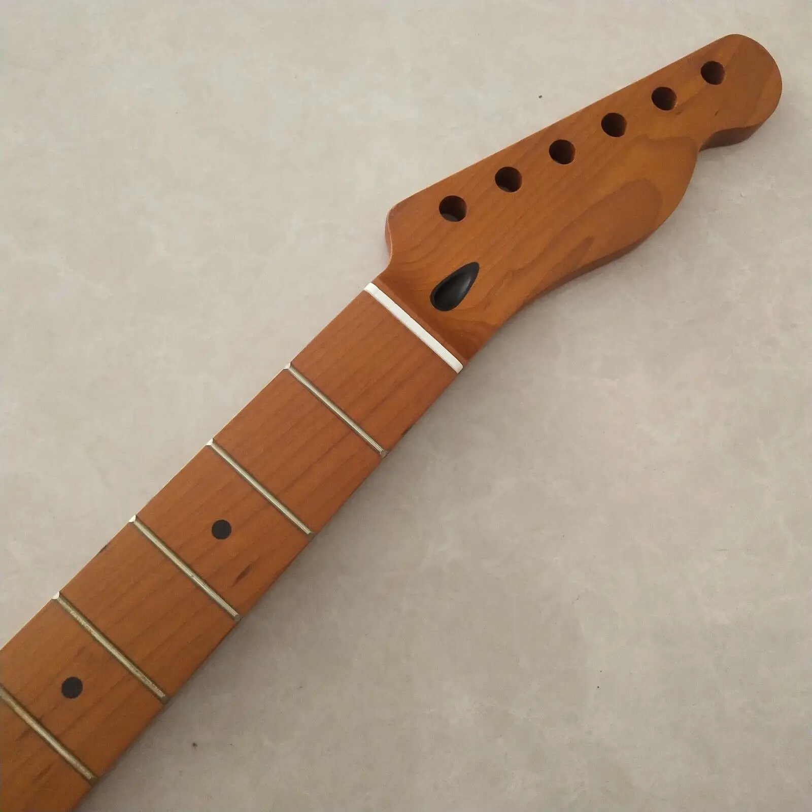 Roasted Maple TL Guitar Neck 22 Fret 25.5 Inch Maple Fingerboard Dot Inlay parts