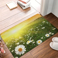 flower daisy sunrise doormat bathroom rectangle soft living room balcony mat anti slip floor rug door mat area rugs