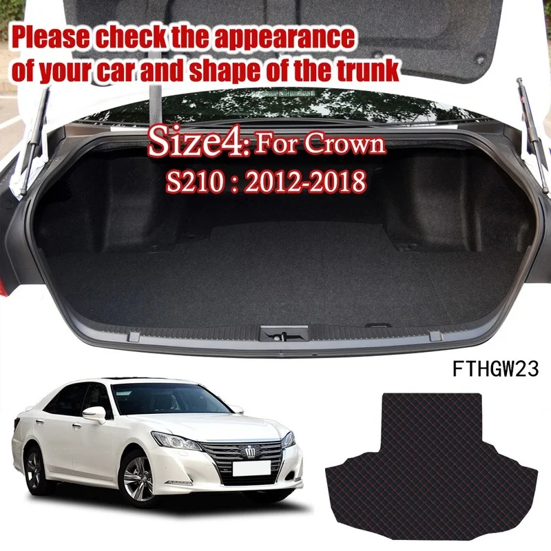 Кожаный Автомобильный багажник дневного света для Toyota Crown 2003 2014 2015 2016 2017 2018