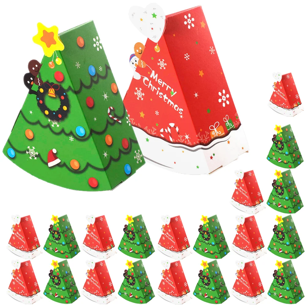 

24Pcs Christmas Candy Boxes Party Gift Boxes Party Festival Xmas Gift Bags Sweets Container