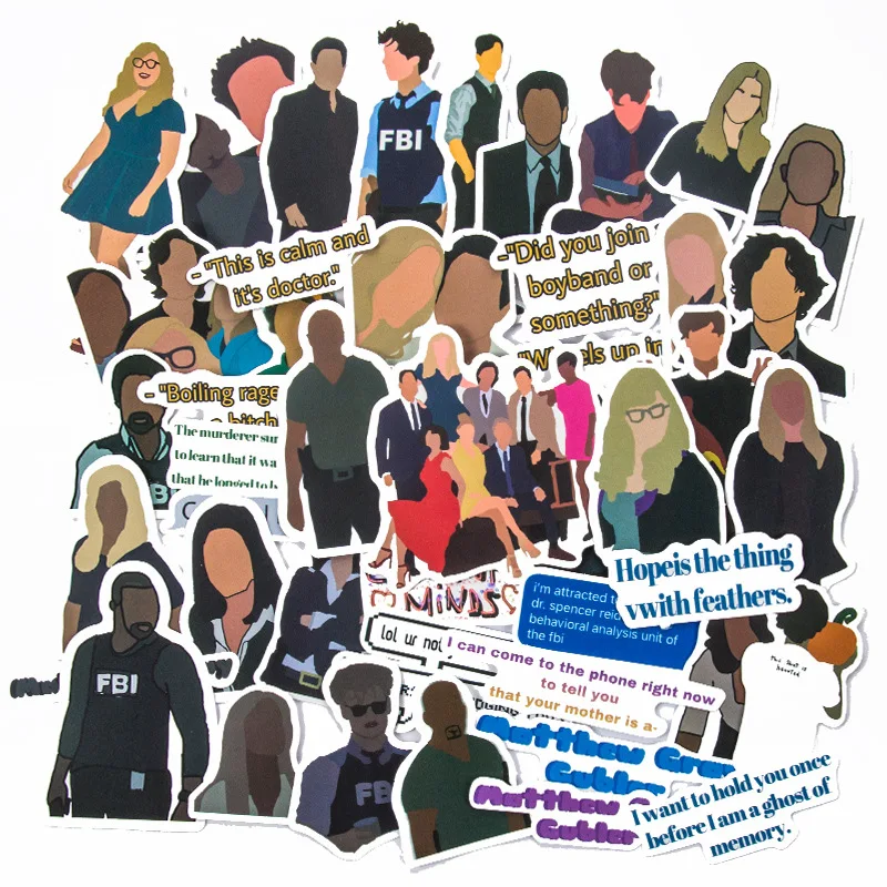 

50 шт., водостойкие Мультяшные наклейки на ноутбук