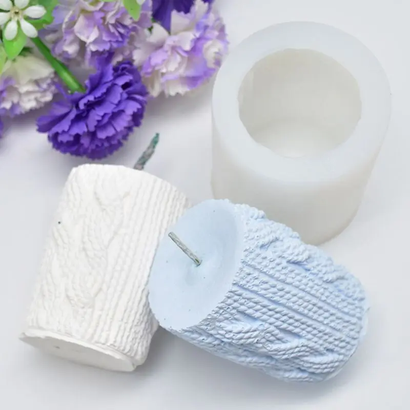 

3D Sweater Sleeve Shaped Candle Mold Silicone Aroma DIY Cake Mold Candle Gypsum Clay Making DIY Cake Chocolate Decor