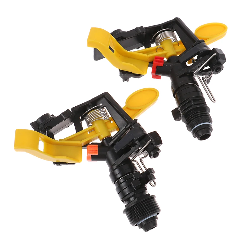 

360 Degree Rotating Jet Sprinklers Double Outlet Rocker Nozzles 1/2" Male thread Garden Agriculture Irrigation Sprinklers