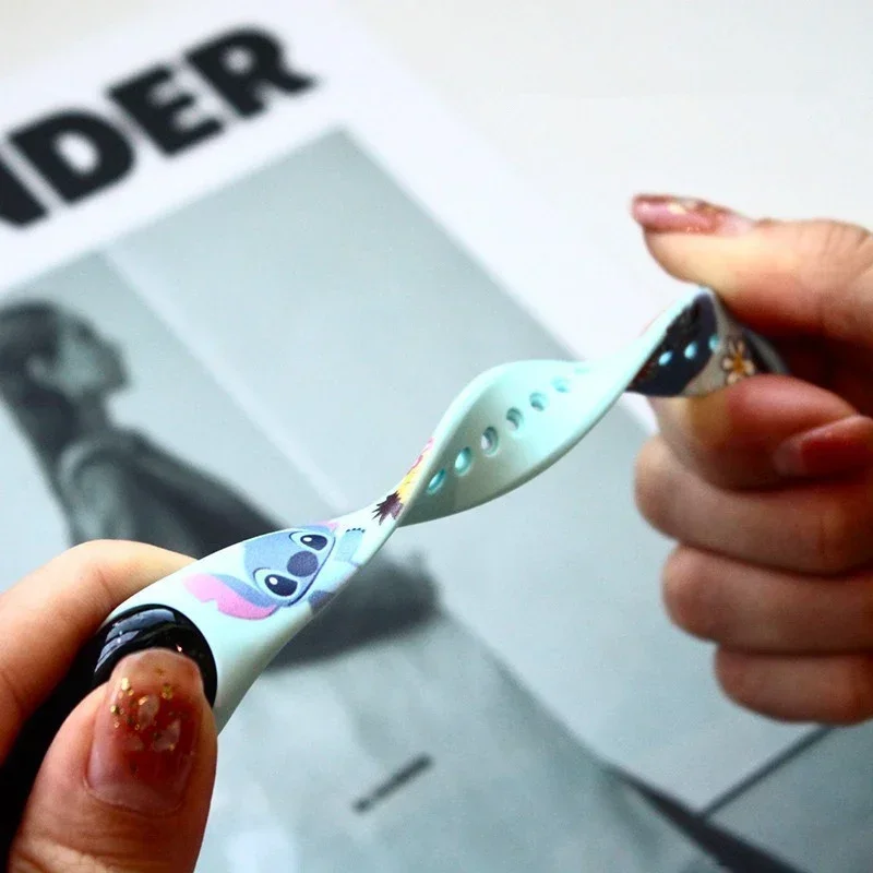 Цифровые детские часы Disney Stitch фигурки аниме светодиодные светящиеся сенсорные