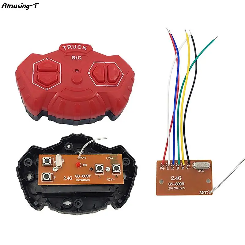

1 set 2.4G Four-way Remote Control Module 4CH RC Remote Control Transmitter Receiver Circuit Board Accessory