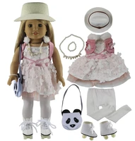 fashion doll clothes set toy clothing outfit for 18 inch american doll casual clothes many style for choice x114