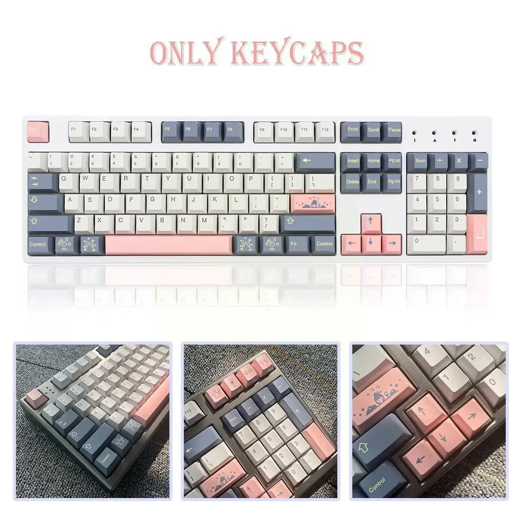 

135 keys Keycaps PBT Dye Sublimation Caps game key Profile Keys Caps Keyboard Keycaps GMK Mechanical F4W8