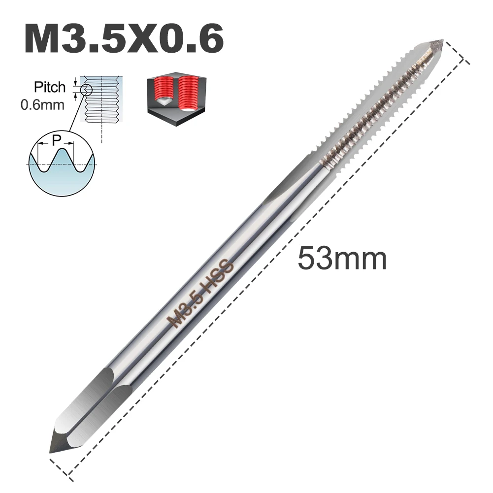 

Ручной метчик XCAN M1-M3.5 HSS